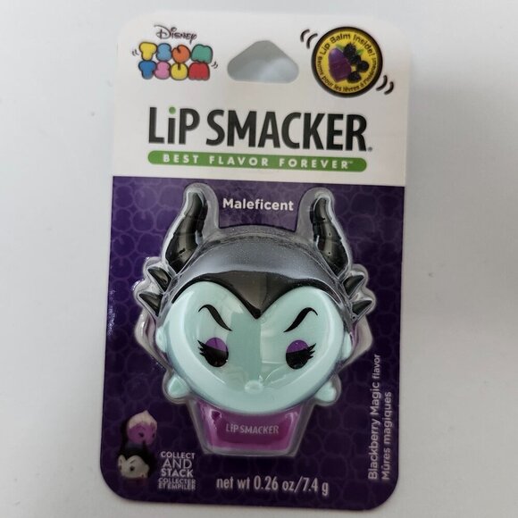 DISNEY TSUM TSUM Maleficent Lip Smacker Blackberry Magic Flavor BNIP - Picture 1 of 2